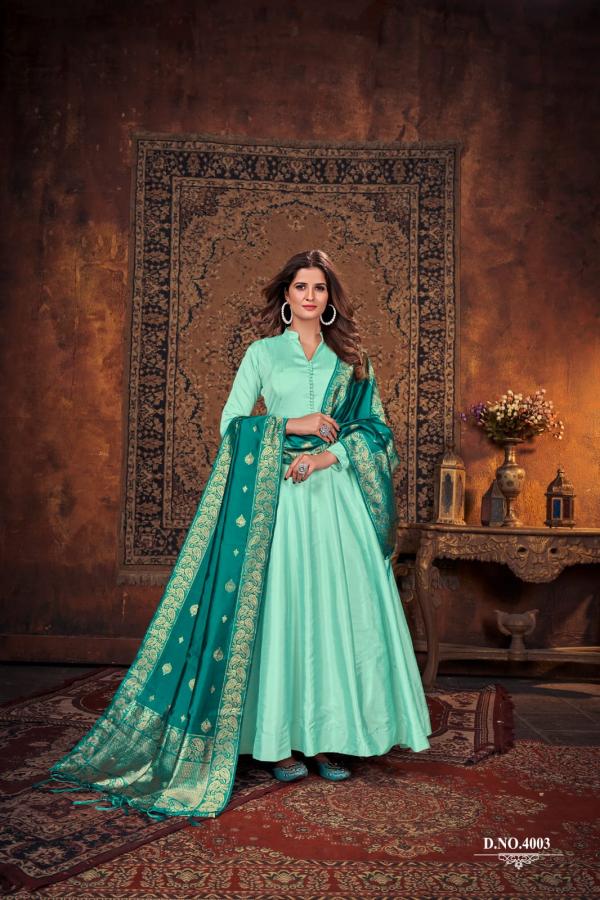 Karishma 4 Silk Wear Silk Designer Ready Made Gown Collection